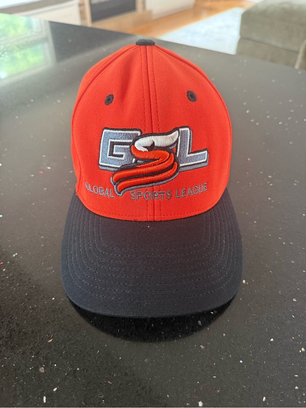 Global Sports League Orange & Black Baseball Cap